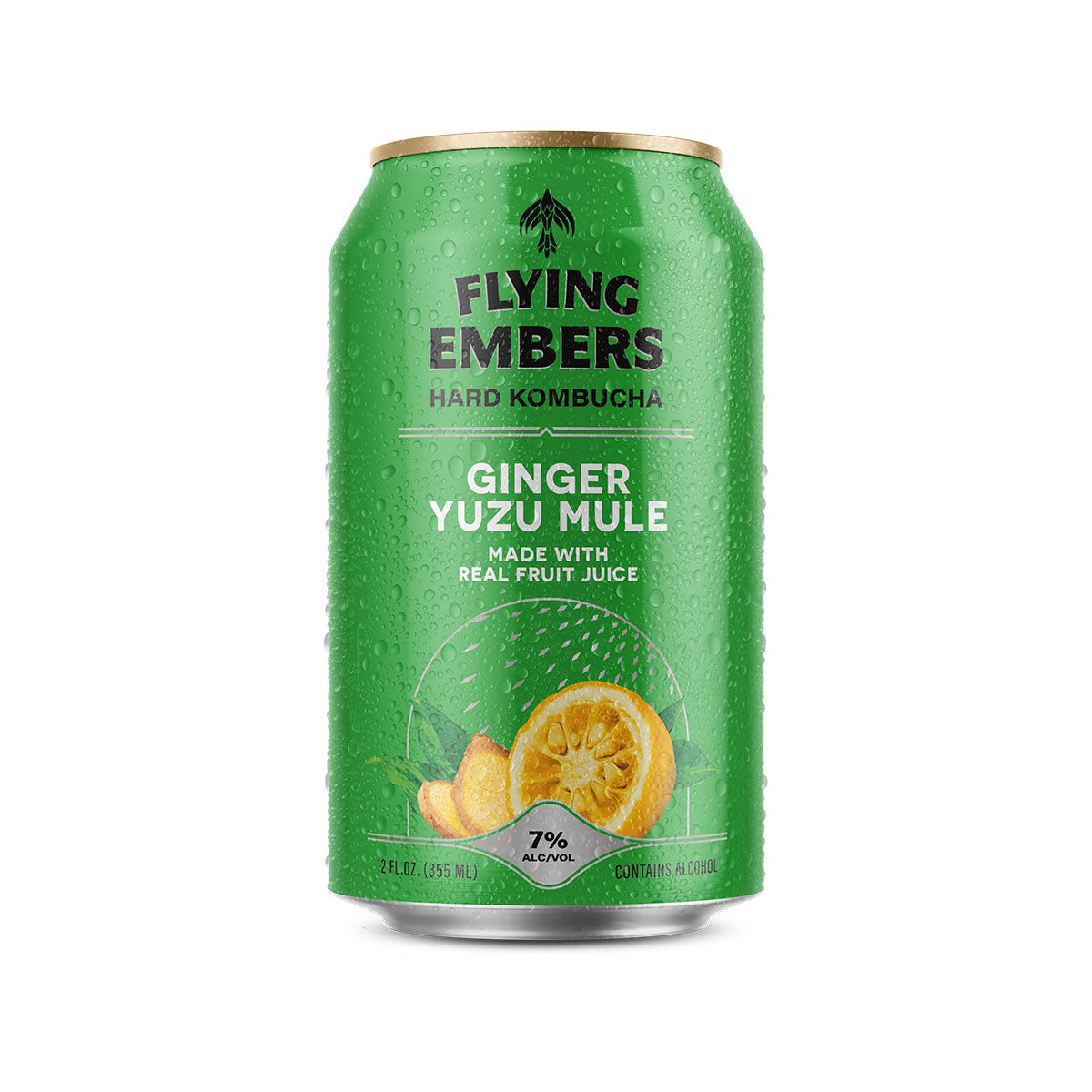 Ginger Yuzu Mule Hard Kombucha Flying Embers