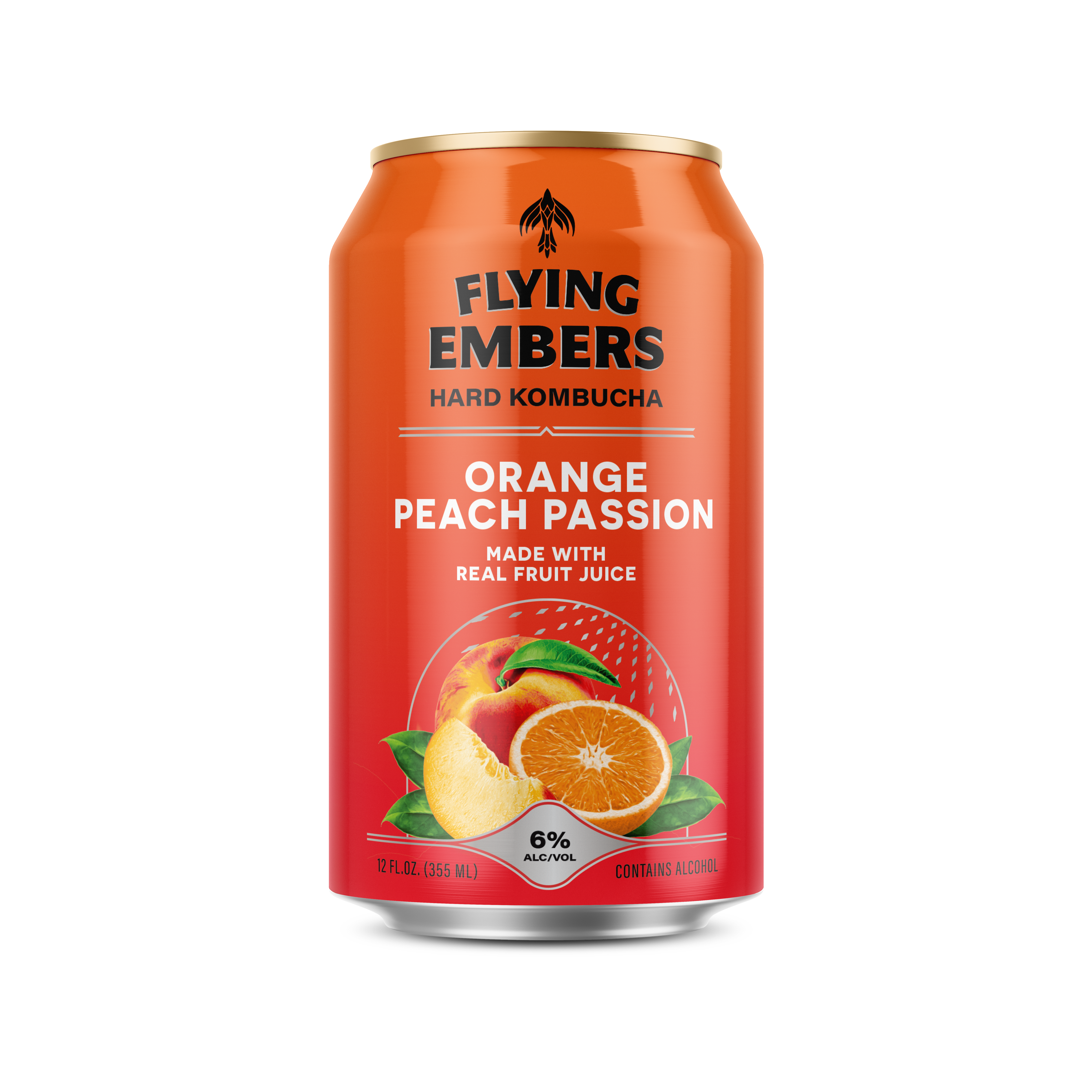 Orange Passion Mimosa Hard Kombucha | Flying Embers