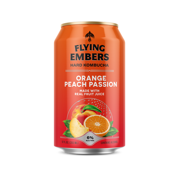 Orange Passion Mimosa Hard Kombucha | Flying Embers